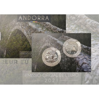 ANDORRA 1,25 EURO 2021 – Andorra kultuuripärand – Narcissus Poeticus – Margineda sild