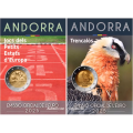 Andorra 2 euro BU coincard 2025 - Games of the Small States of Europe + Bearded-vulture