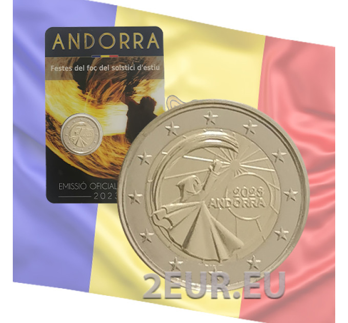 Andorra 2 euro BU coincard 2023 - Summer Solstice Festivals
