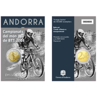 Andorra 2 euro BU mündikaart 2024 – UCI maastikuratta maailmameistrivõistlused Andorras