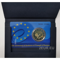 Andorra 2 euro tõend 2014 - 20 aastat Euroopa Nõukogus