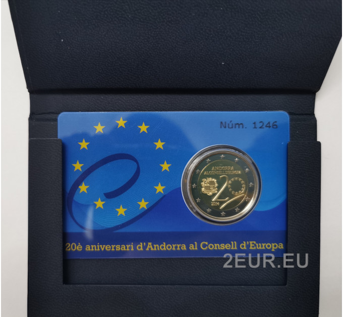 Andorra 2 euro proof 2014 - 20 Years in the Council of Europe