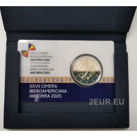 Andorra 2 euro tõend 2020 - Andorra Ibero-Ameerika 27. tippkohtumine  