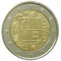 Andorra 2€ UNC 2024 - Coat of arms