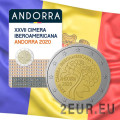 Andorra 2 euro BU coincard 2020 - 27th Ibero-American Summit in Andorra