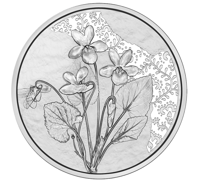 Austria 10 euro Silver coin 2024 - Violet