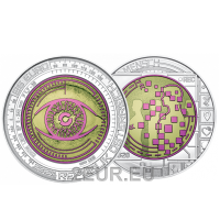 Austria 25 euro Silver Niobium Coin 2020 - Big Data