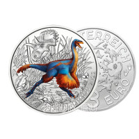 Austria 3-eurone münt 2022-3 – Swift Ornithomimus