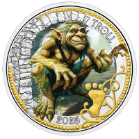 Austria 3 euro coin 2025 - Mythical creatures - Troll