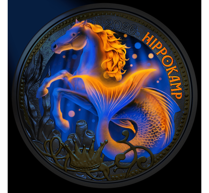 Austria 3 euro coin 2026 - Mythical creatures - The Hippocampus