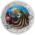 Austria 3 euro coin 2024 - Luminous Marine Life - Hawaiian Bobtail Squid