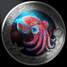 Austria 3 euro coin 2024 - Luminous Marine Life - Hawaiian Bobtail Squid