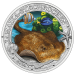 Austria 3 euro coin 2024 - Luminous Marine Life - Yellow Stingray