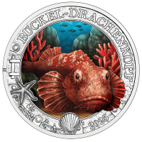 Austria 3 euro coin 2025 - Luminous Marine Life - Devil Scorpionfish