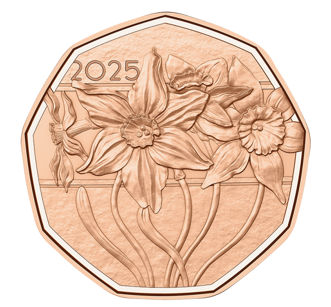 Austria 5 euro coin 2025 - Narcissus