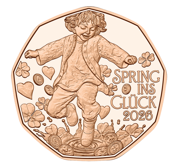 Austria 5 euro coin 2026 - Jump for Joy