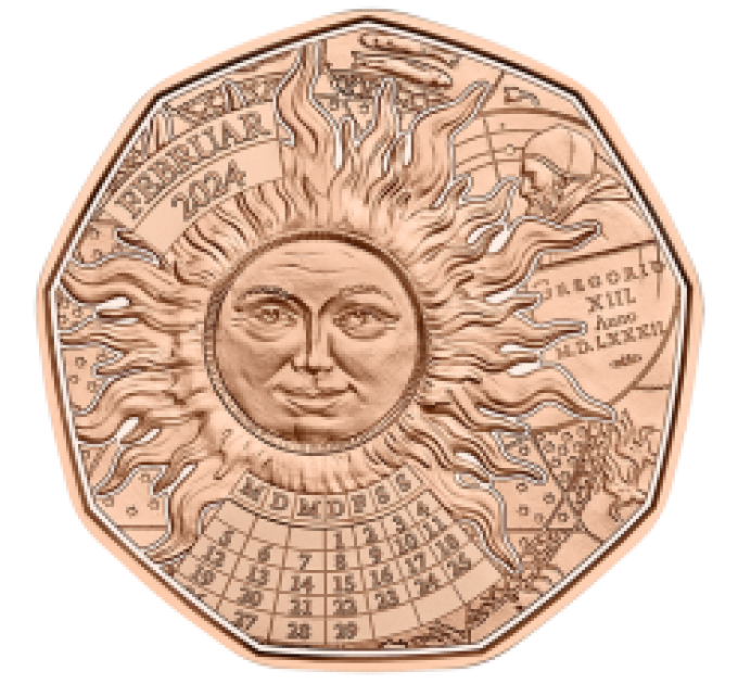 Austria 5 euro coin 2024 - 365 + 1 Day of Happiness
