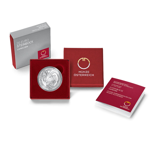 Austria 20 euro Silver coin 2025 – Capricorn