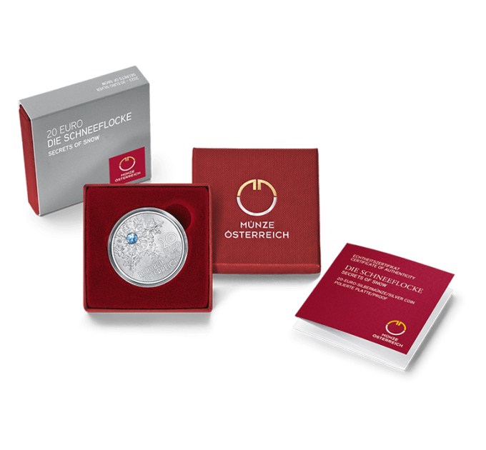 Austria 20 euro Silver coin 2023 – SECRETS OF SNOW