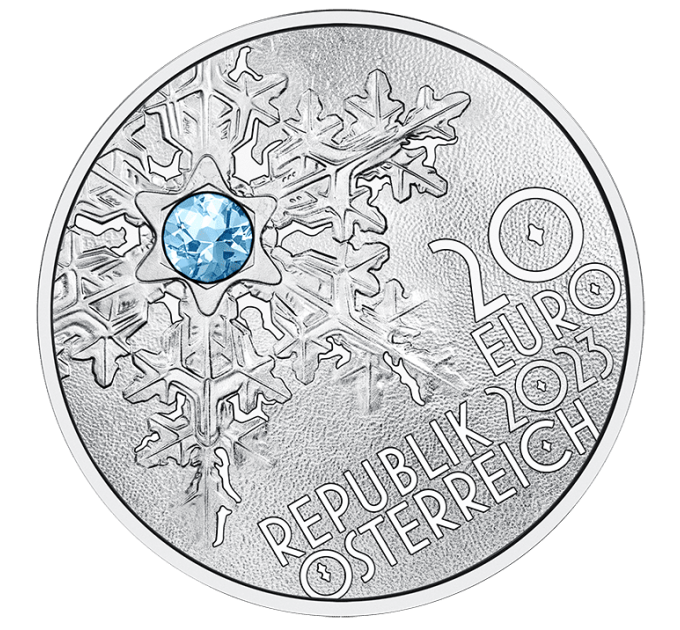 Austria 20 euro Silver coin 2023 – SECRETS OF SNOW