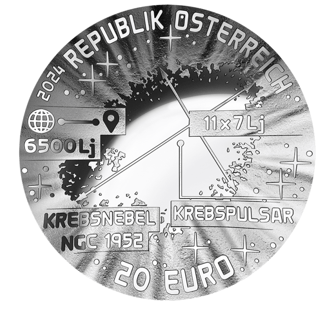 AUSTRIA 20 EURO Silver coin 2024 - The Uncharted Universe – Supernova