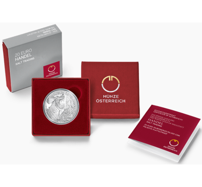 Austria 20 euro Silver coin 2024 – White gold trade