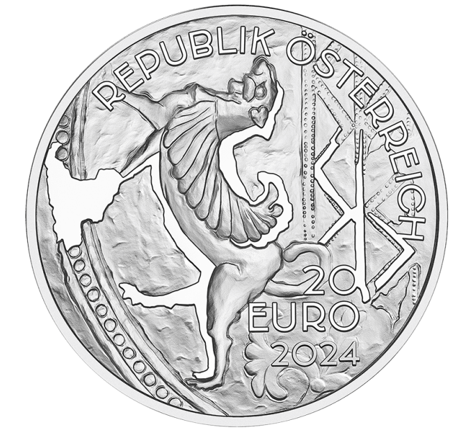 Austria 20 euro Silver coin 2024 – White gold trade