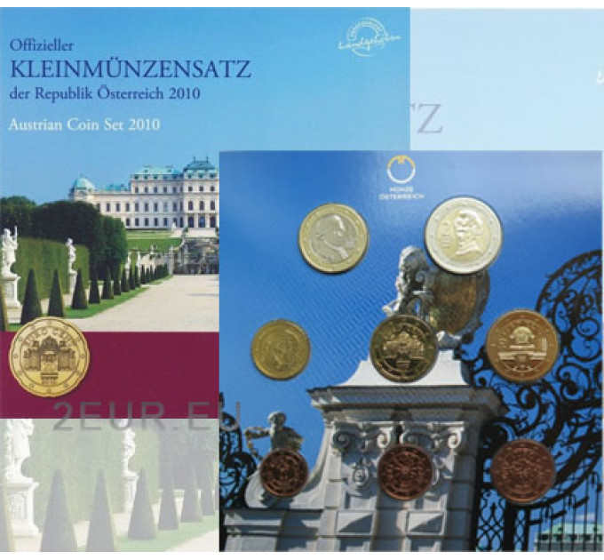 Austria Euro coin set BU 2010