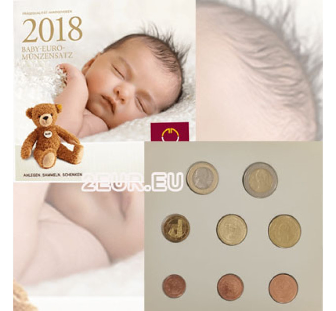 Austria Euro coin set BU 2018 - BABY COIN SETS