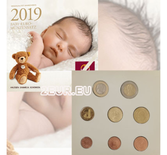 Austria Euro coin set BU 2019 - BABY COIN SETS