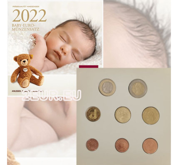 Austria Euro coin set BU 2022 - BABY COIN SETS