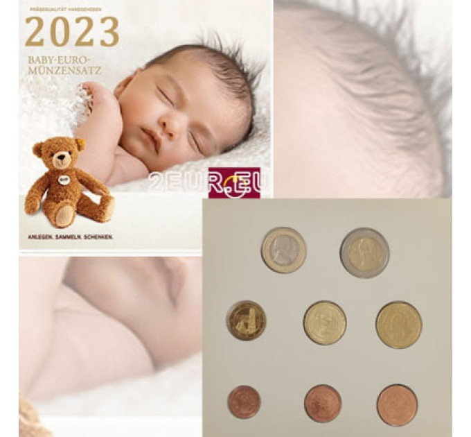 Austria Euro coin set BU 2023 - BABY COIN SETS