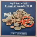 Austria Euro coin set BU 2002
