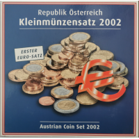 Austria Euro coin set BU 2002