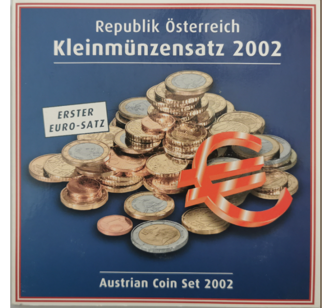 Austria Euro coin set BU 2002