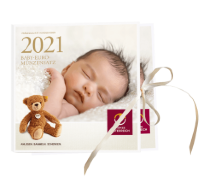 Austria Euro coin set BU 2021 - BABY COIN SETS