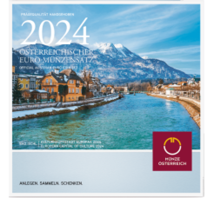 Austria Euro coin set BU 2024 - Bad Ischl – the cultural capital of Europe