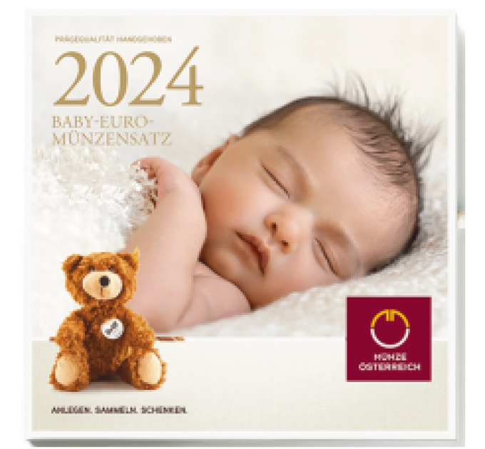 Austria Euro coin set BU 2024 - BABY COIN SETS