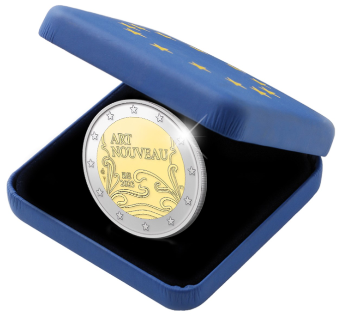 Belgium 2 euro proof 2023 - Art Nouveau in Brussels