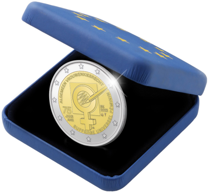 Belgium 2 euro proof 2023 - 75 Years of Universal Suffrage for Women in Belgium