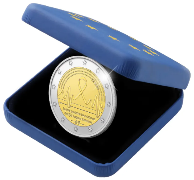 Belgium 2 euro proof 2024 - Cancer Control