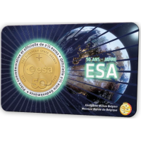 Belgia 2,5 euro BU 2025 – Euroopa Kosmoseagentuuri 50. aastapäev – FR