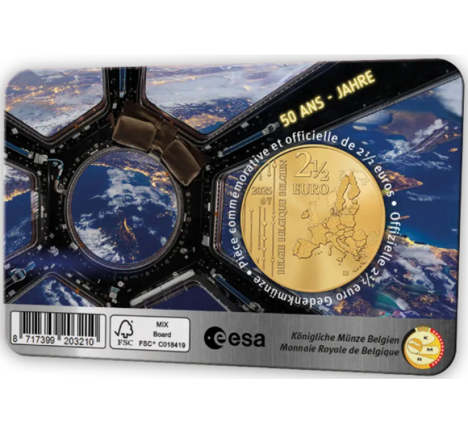 Belgium 2,5 euro BU 2025 - 50 years of the European Space Agency - NL