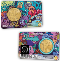 Belgia 2,5 euro BU 2025 – Tänavakunst Belgias – NL+FR