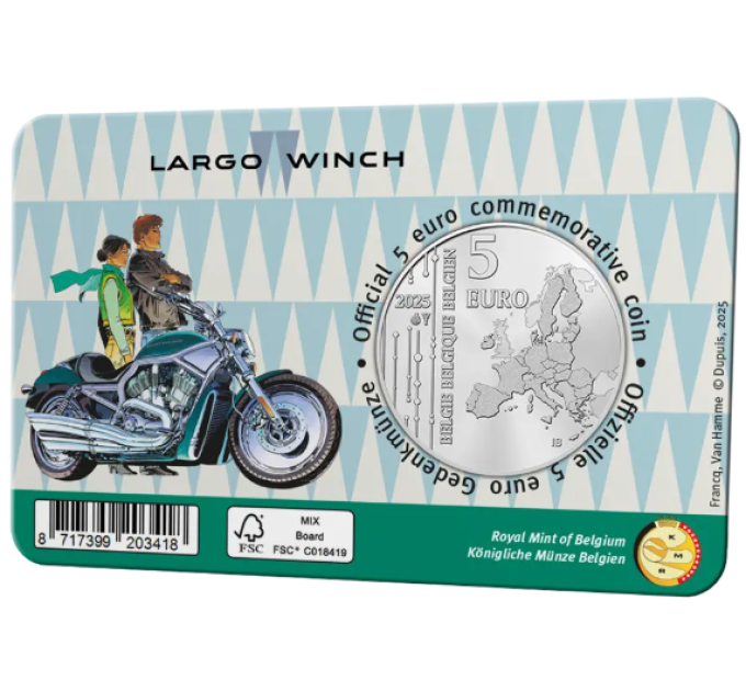 Belgium 5 euro BU 2025 - Largo Winch - Color