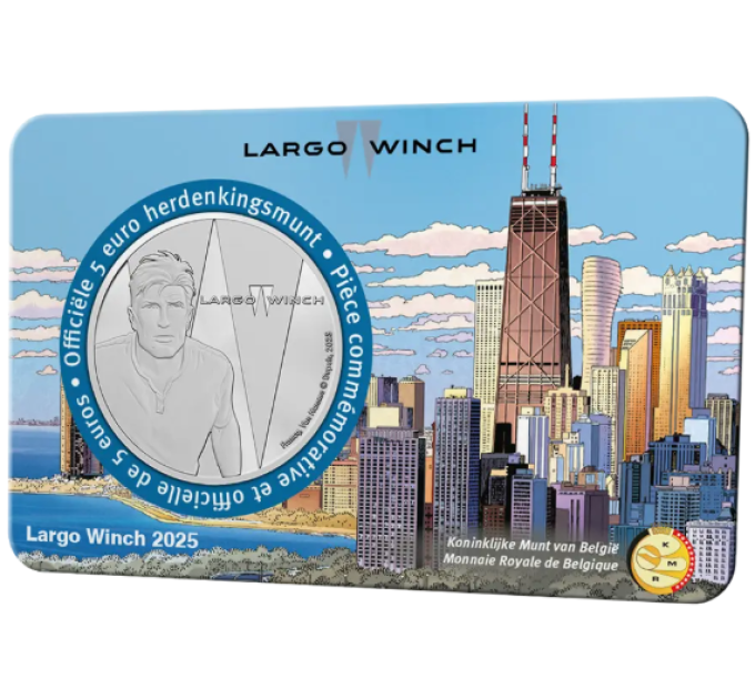 Belgium 5 euro BU 2025 - Largo Winch - Relief