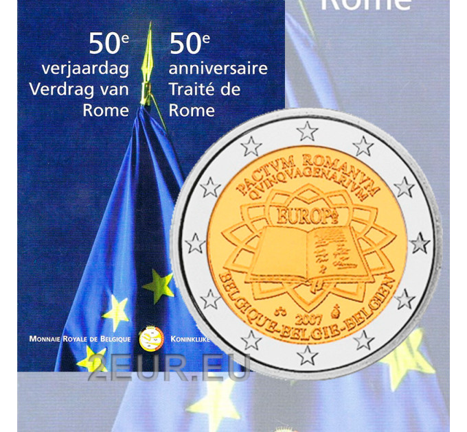 Belgium 2 euro BU 2007 - Treaty of Rome