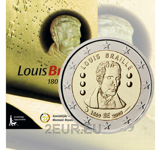 Belgium 2 euro BU 2009 - Louis Braille
