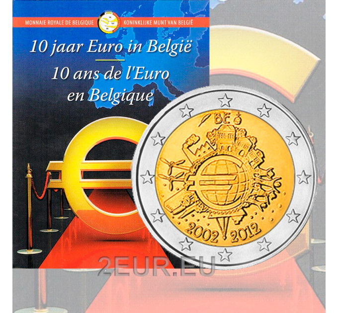 Belgium 2 euro BU 2012 - 10 Years of Euro Cash