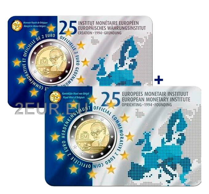 Belgium 2 euro BU 2019 - 25th Anniversary of the European Monetary Institute - NL+FR